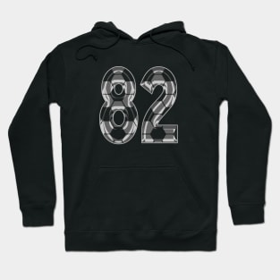 Soccer Number 82 Soccer Jersey #82 Soccer Mom Player Fan Hoodie